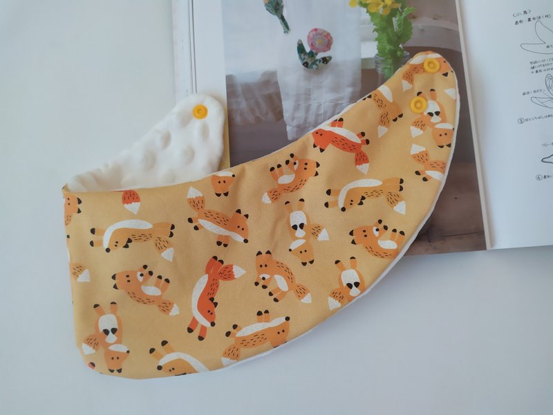 【5日以内発送】フォックスネックスカーフ あったかスカーフ ベビーネックスカーフ 大人ネックスカーフ - スタイ - コットン・麻 多色