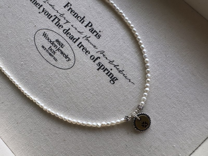 手作法式風格珍珠項鍊 - 項鍊 - 珍珠 