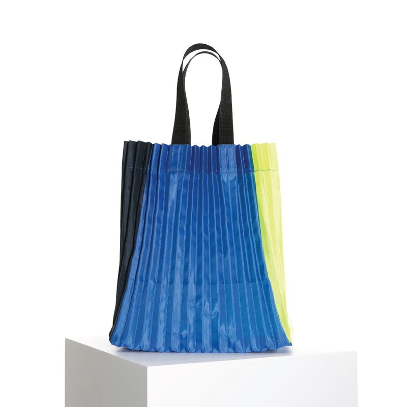 Errorism * 超輕量三拼色縐褶手提托特包 - 手提包/手提袋 - 聚酯纖維 