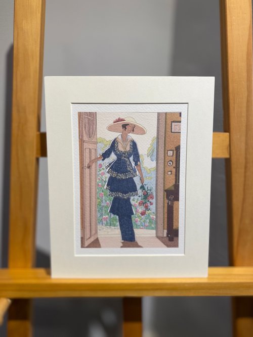 フランス　ヴィンテージ　絵 当店自主印刷 - フランス 1919 ヴィンテージ - アートマンスリーページ