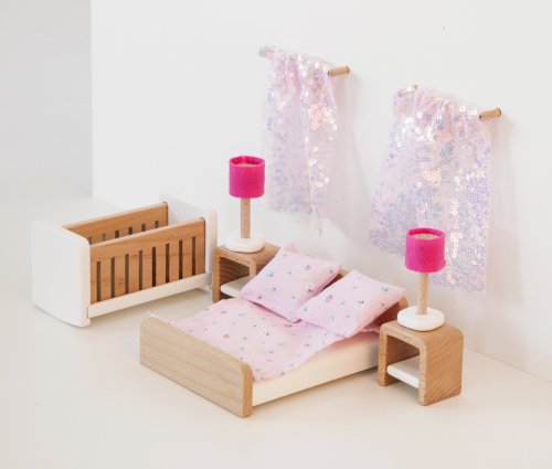 ピンクの木製ドールハウスキットドールハウスミニチュア小さな家妖精の