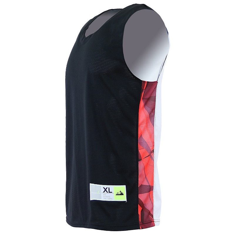 Tools fearless side sublimation basketball uniform #黑#篮球上 - Men's Sportswear Tops - Polyester Black