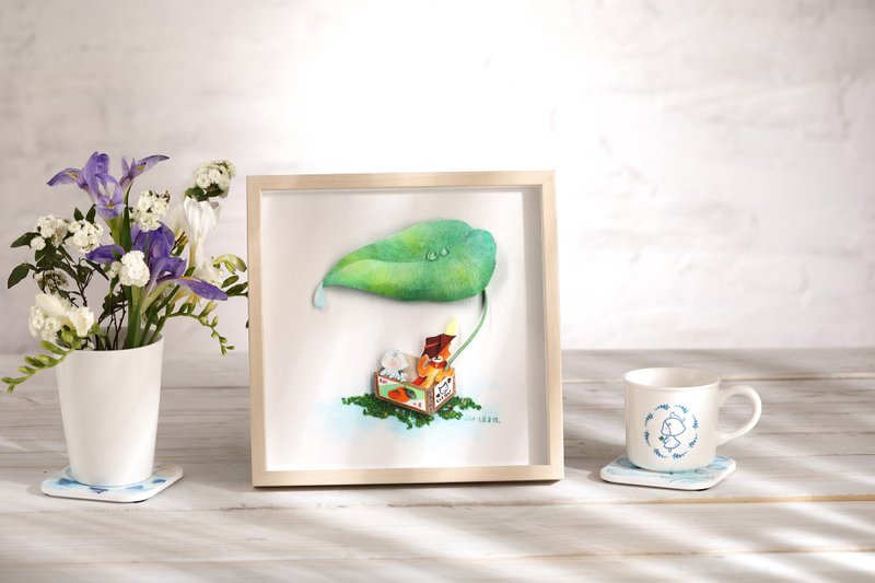 【Baron Cat】-CatGalペインティング-ジクレープリント(Hovstaフレーム付け) - ポスター・絵 - 紙 