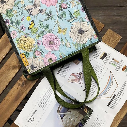 Sunny Bag SunnyBag-直式方形保冷袋-花與鳥