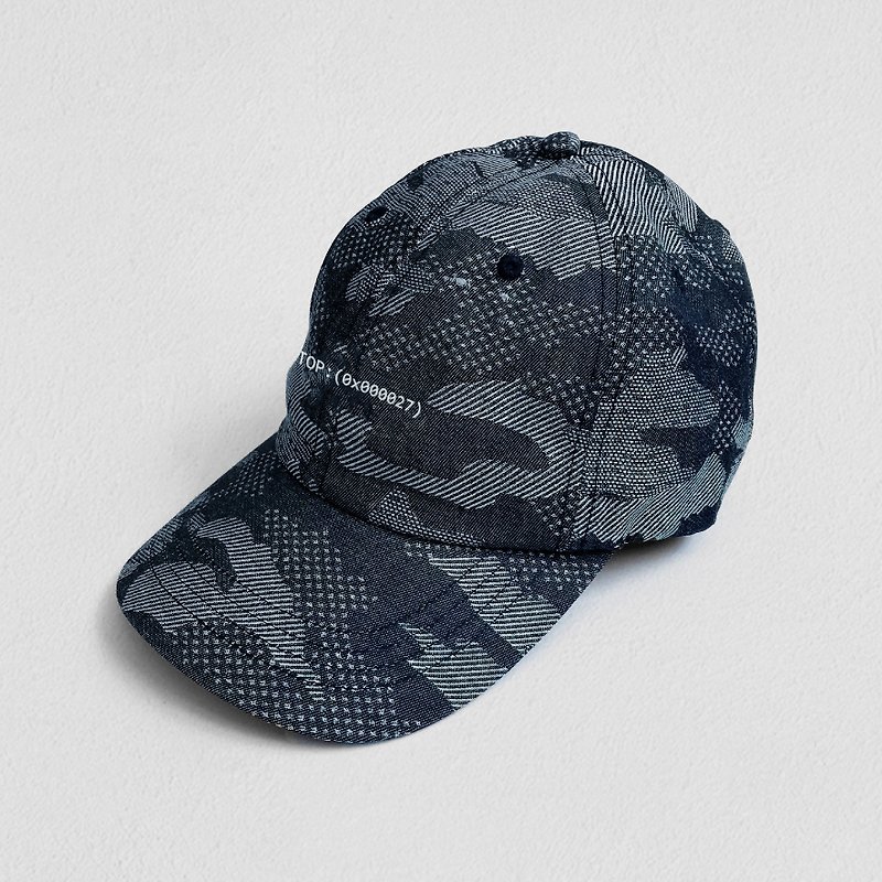 DYCTEAM - Camoflage Pattern Cap - 帽子 - 棉．麻 藍色