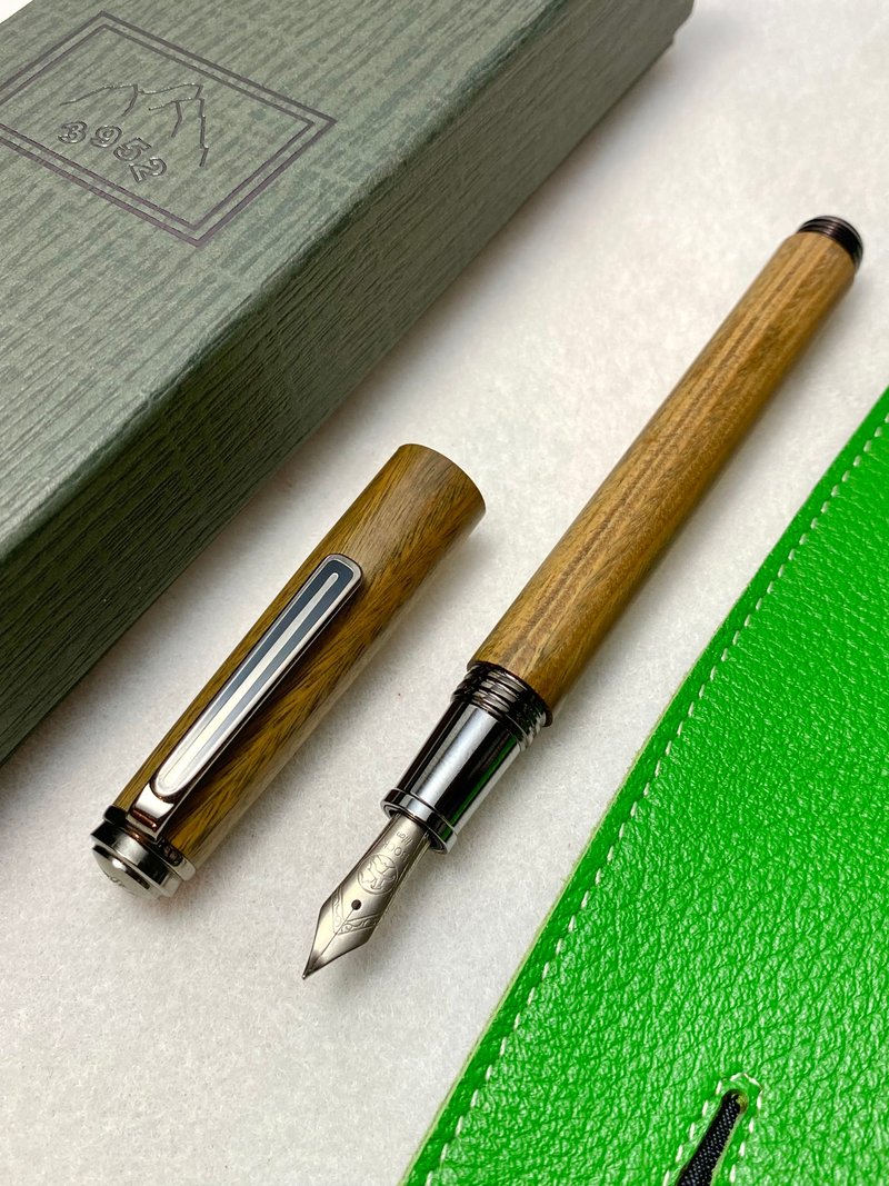 3952老山羊-陽竹林 綠檀木 書法鈦尖鋼筆 - 鋼筆 - 其他材質 