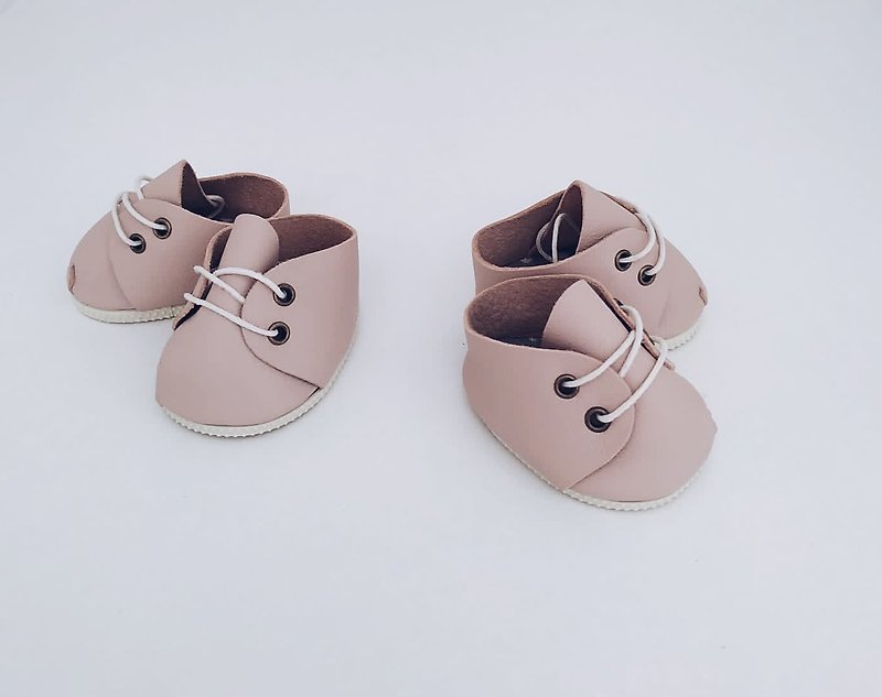 Leather shoes  for Minikane Paola Reina 13 inch dolls - 嬰幼兒玩具/毛公仔 - 人造皮革 粉紅色