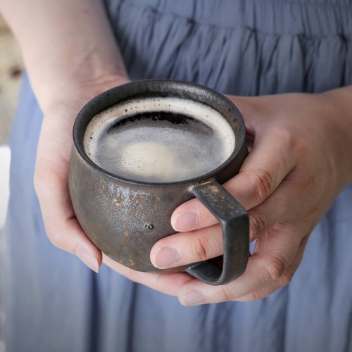 宜龍茶器 黑鐵釉復古茶杯(265ml)