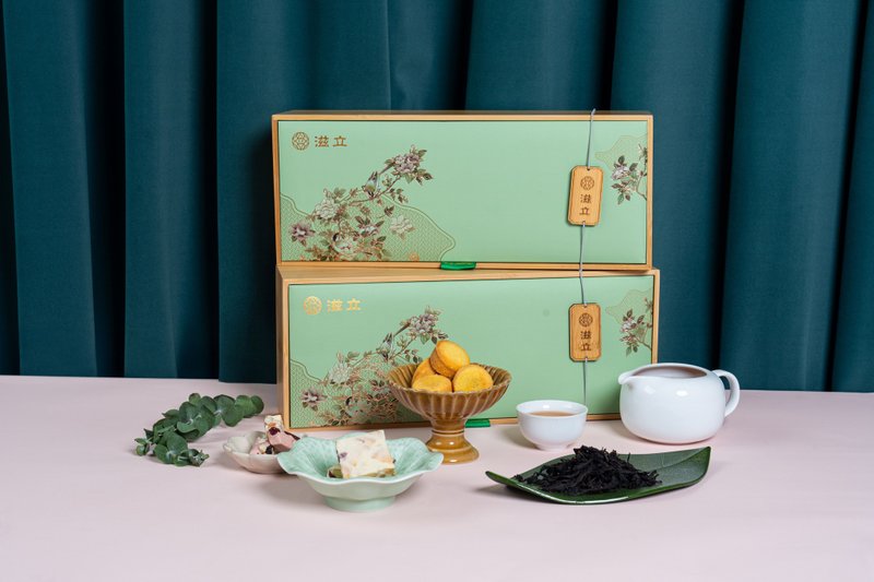 A Mid-Autumn Festival gift | Blossoms in bloom | Blossoms and scenery accompany you back home - Tea - Other Materials Green