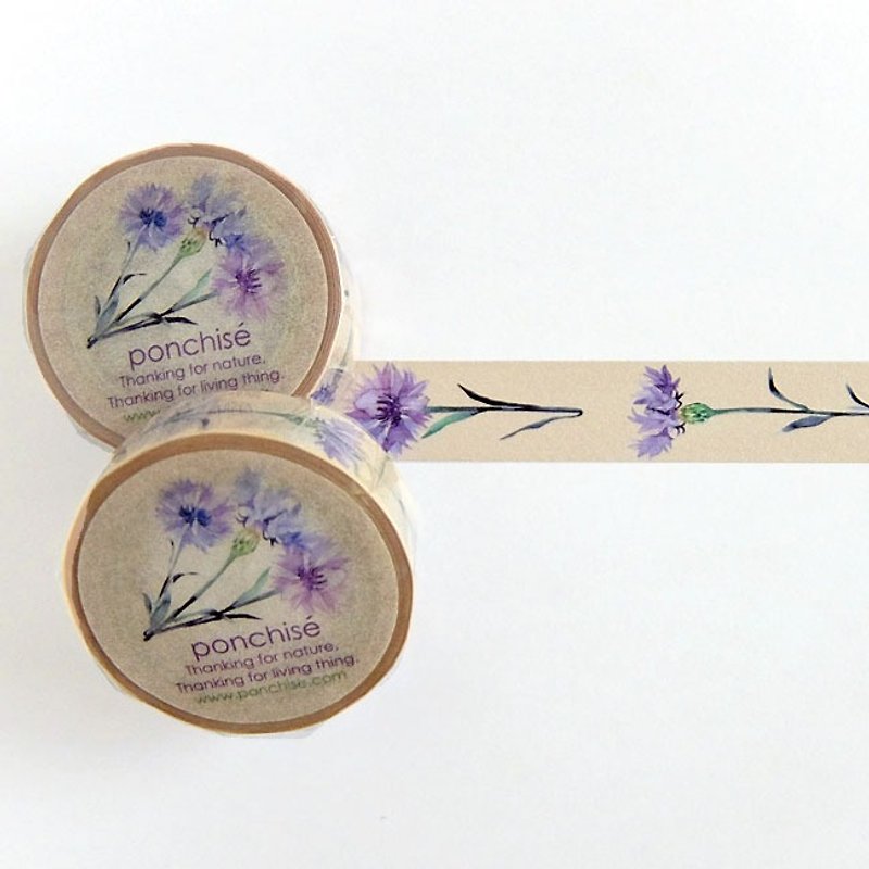 Cornflower masking tape - Washi Tape - Paper Pink