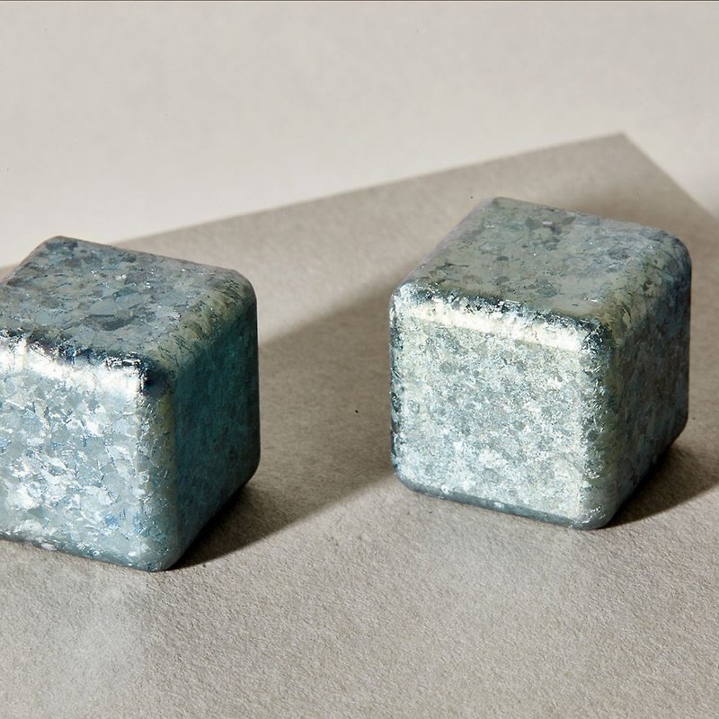 PURE Titanium Titanium Alkoxide-Titanium alkoxide block / ice cube, water purification - แก้วไวน์ - โลหะ สีเขียว