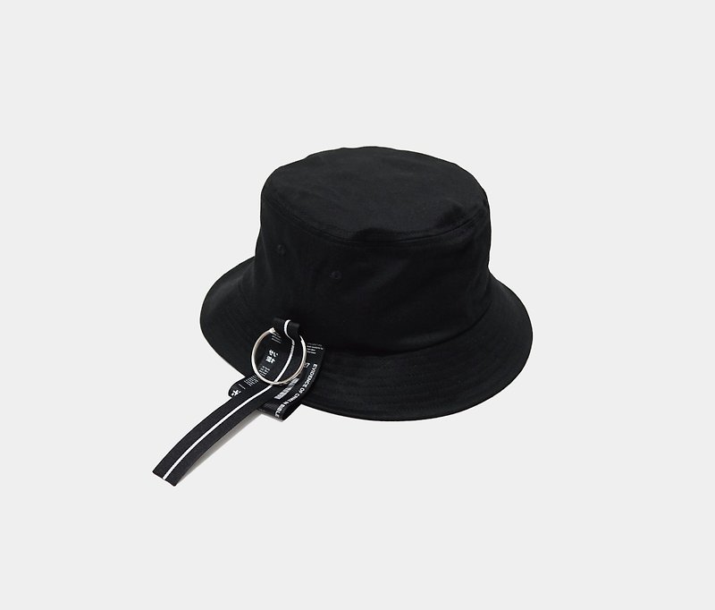 KAKY CAP 04-のぼりフープ漁師の帽子 - 帽子 - コットン・麻 ブラック