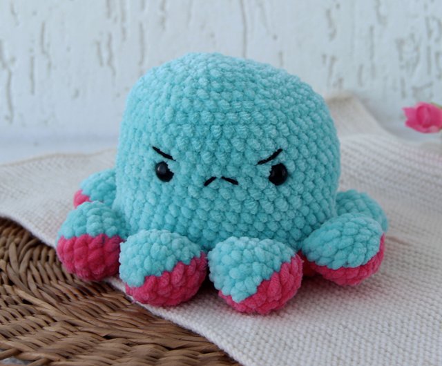 Crochet PATTERNS NO SEWING Required: the Original Kawaii Octopus Family  english/french 