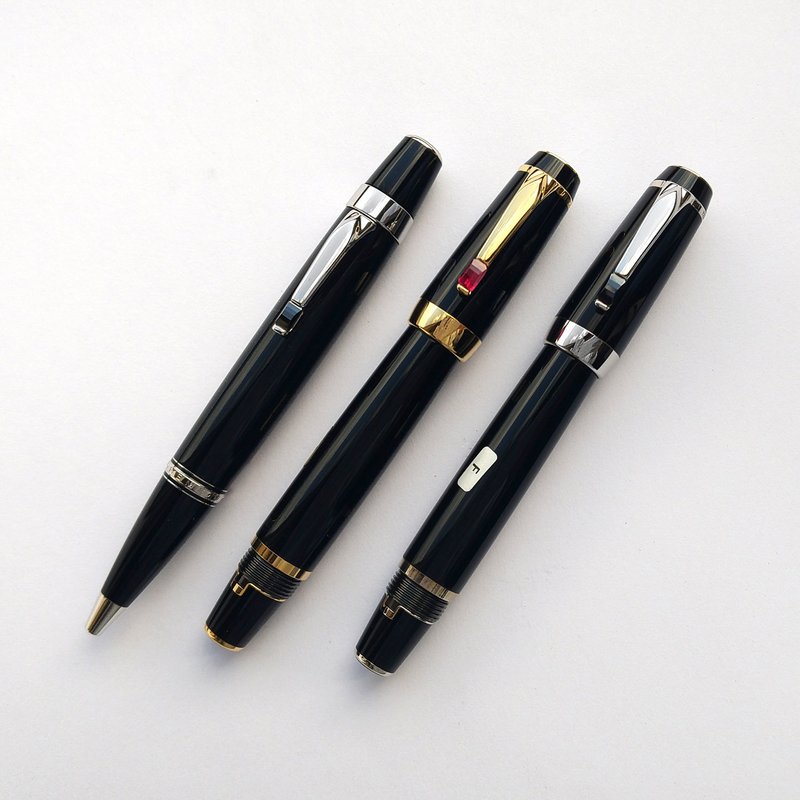 MONTBLANC 萬寶龍 波西米亞寶石鋼筆.原子筆 | 德國 經典 珍藏 - 鋼筆 - 樹脂 黑色