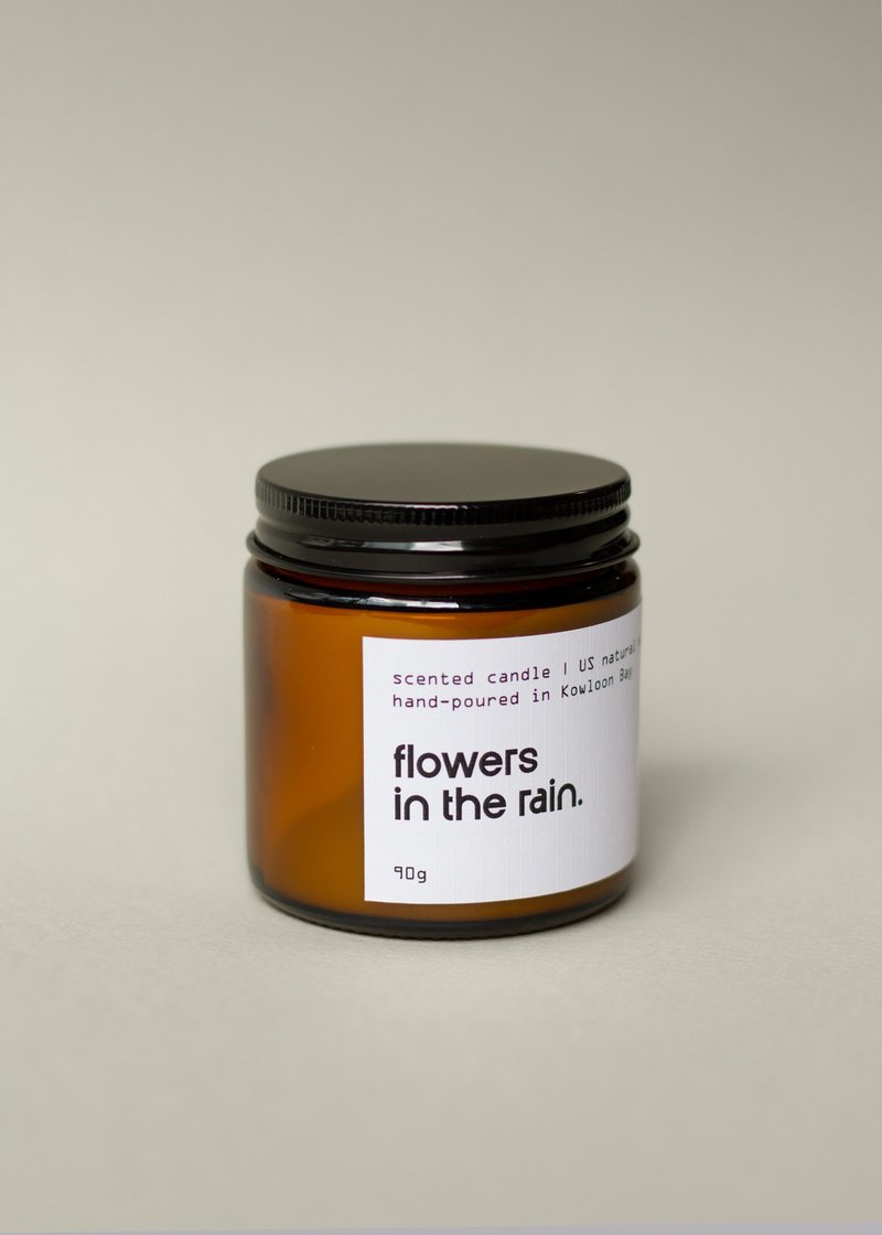 fync by FABILAB | scented candle | flowers in the rain. - เทียน/เชิงเทียน - ขี้ผึ้ง 