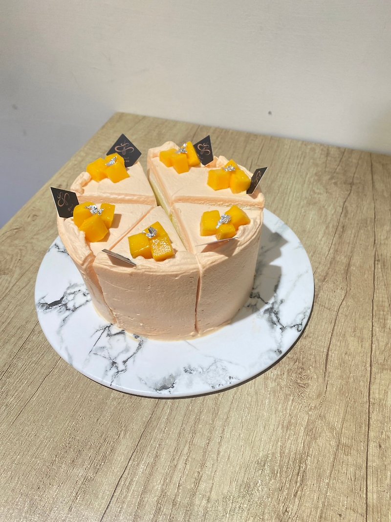 芒果香草戚風蛋糕 蛋糕 甜點 芒果 生日蛋糕 芒果蛋糕 鑠甜點 - 蛋糕/甜點 - 新鮮食材 
