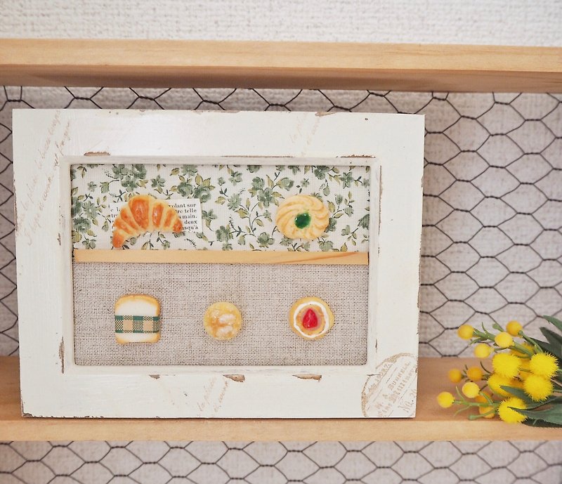 Frames / miniature bread - 相框/畫框 - 黏土 咖啡色
