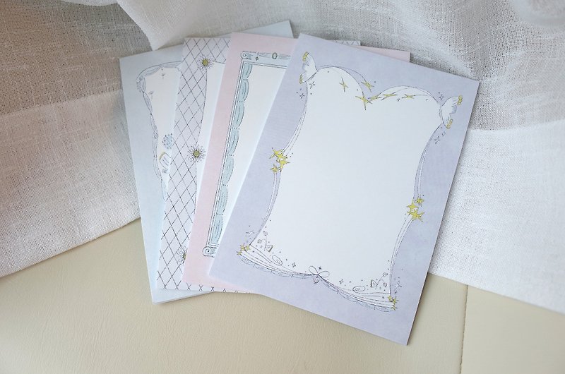 Princess' letter note pad A6 10.5×14.8cm 60 sheets with glued top and tear-off - Sticky Notes & Notepads - Paper Multicolor