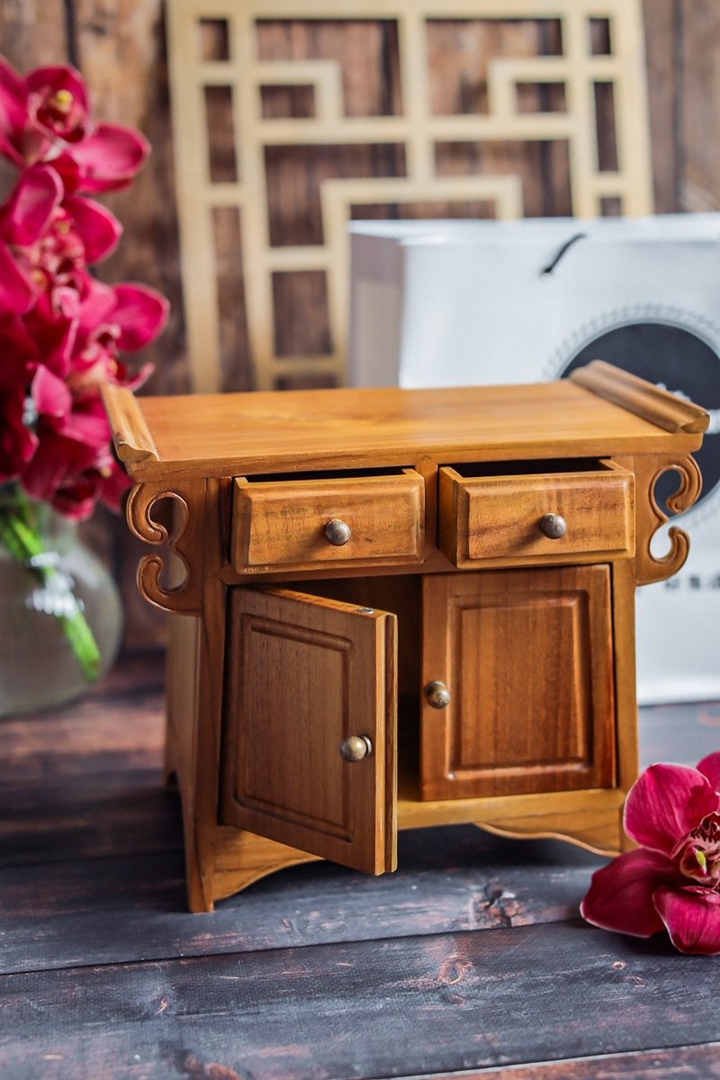 【Longxuan Teak Jewelry Box】 - ของวางตกแต่ง - ไม้ 