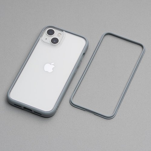 犀牛盾RHINOSHIELD Mod NX邊框背蓋兩用手機殼-淺灰/for iPhone 系列