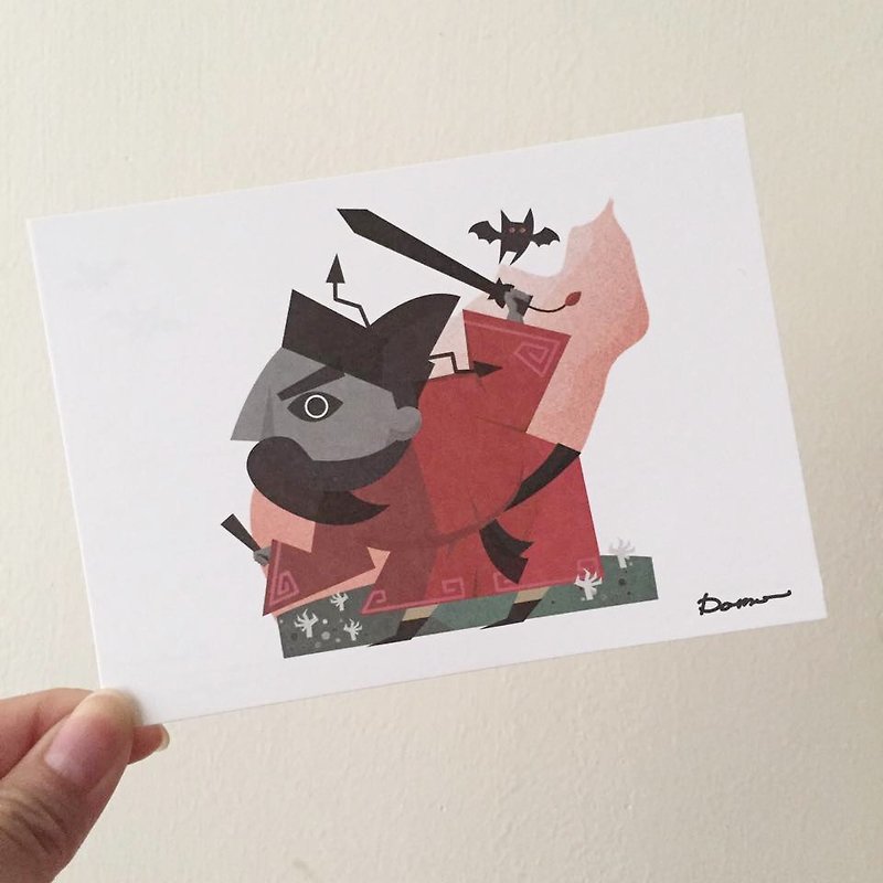 [钟馗] postcard - การ์ด/โปสการ์ด - กระดาษ สีดำ