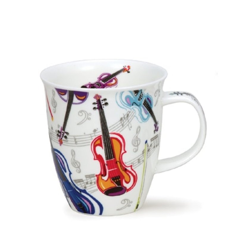 Violin music mug - แก้วมัค/แก้วกาแฟ - เครื่องลายคราม 