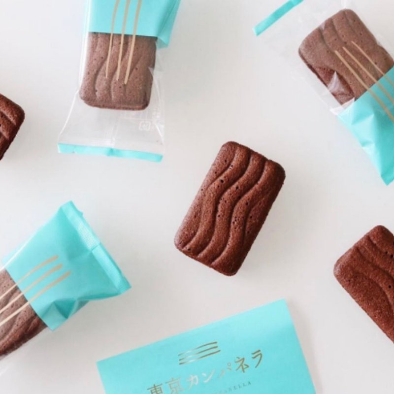 Tokyo Campanella-Tokyo Sunny Sky Love Three-layer Chocolate Cat Tongue Biscuits (10pcs) - Handmade Cookies - Other Materials 