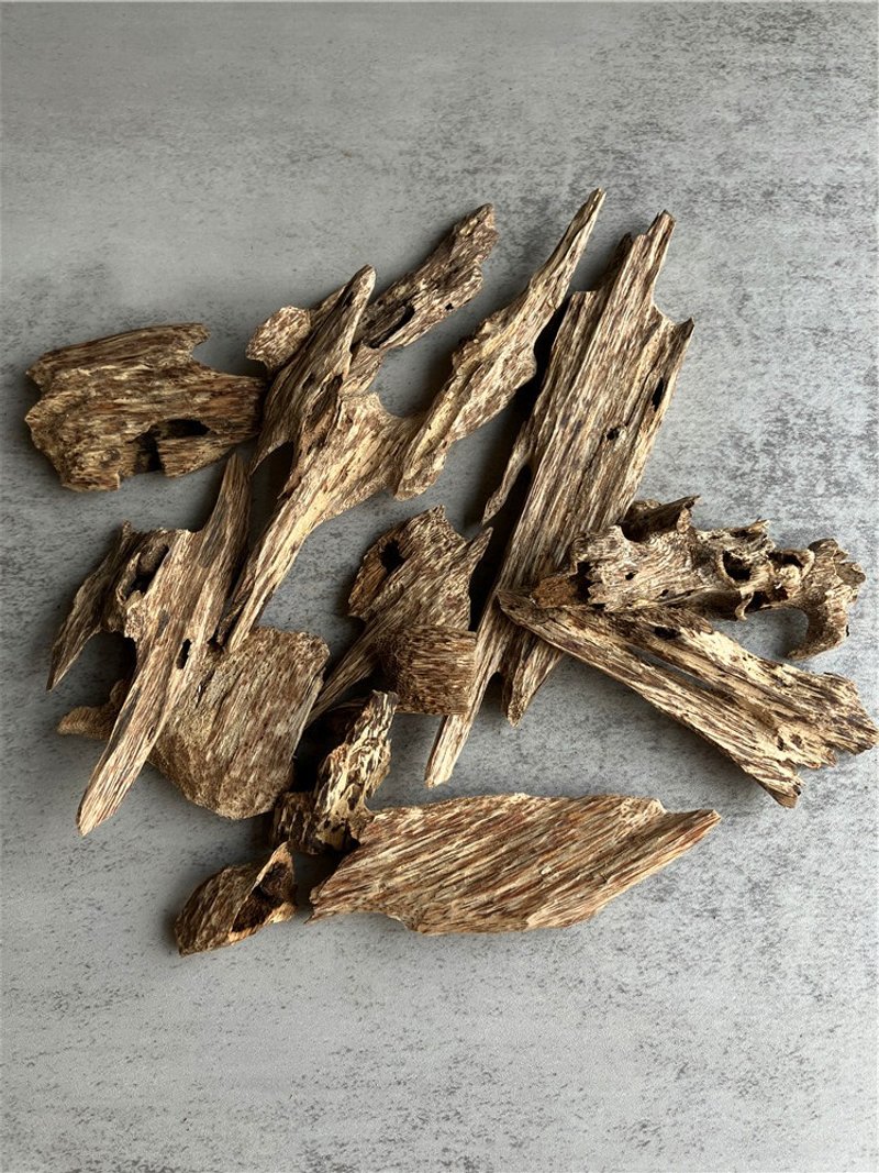 [Ingredients for the oven] [Rare model] Wild Nha Trang agarwood bug leak (randomly ten grams) - ของวางตกแต่ง - ไม้ 