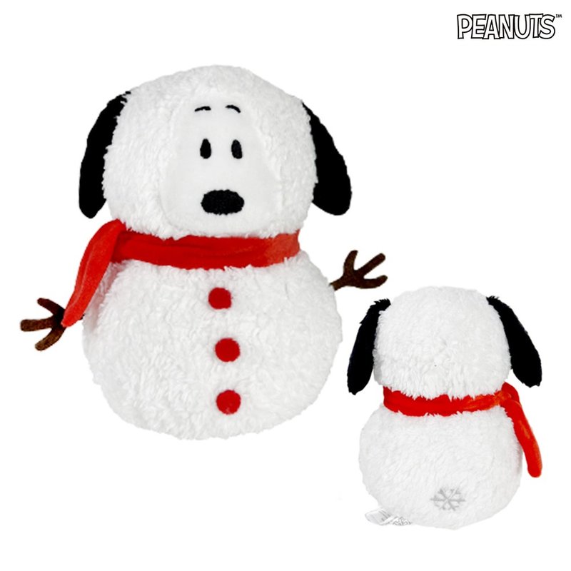 ตุ๊กตาสนูปปี้ สโนว์แมน -20cm-snoopy doll - ตุ๊กตา - เส้นใยสังเคราะห์ ขาว