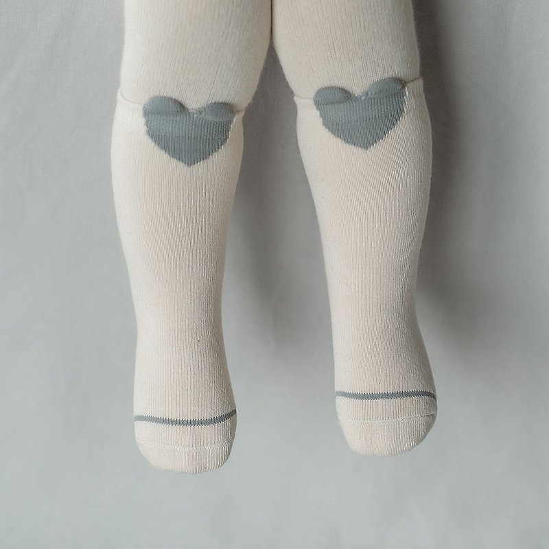 Happy Prince 韓國製 Rio愛心嬰兒童及膝襪 - 嬰兒襪子 - 棉．麻 