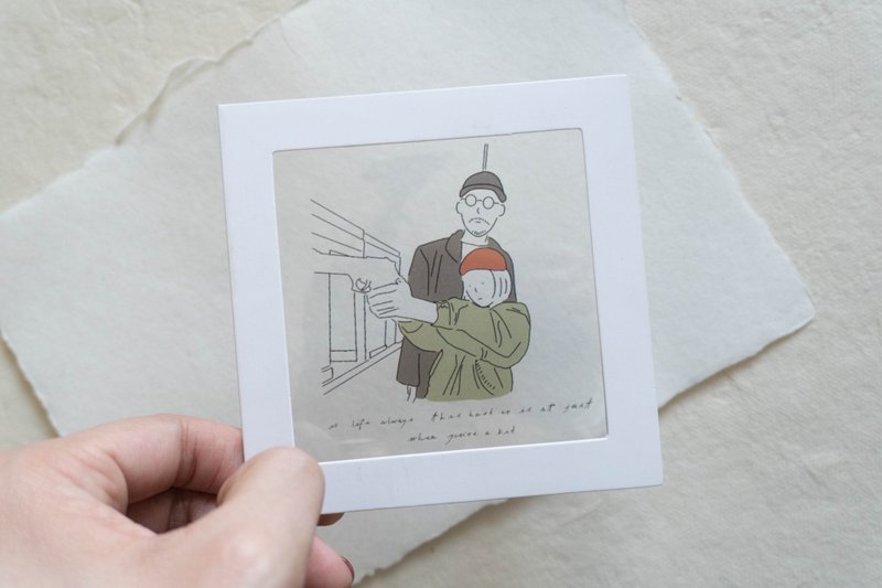 Léon | Movie| Romance Transparent Postcard - Cards & Postcards - Other Materials 