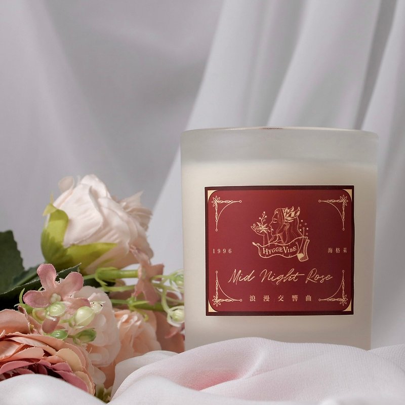 HyggeVibe/Relaxation Series-Romantic Symphony Pet-Friendly Fragrance Soy Candle - น้ำหอม - พืช/ดอกไม้ ขาว