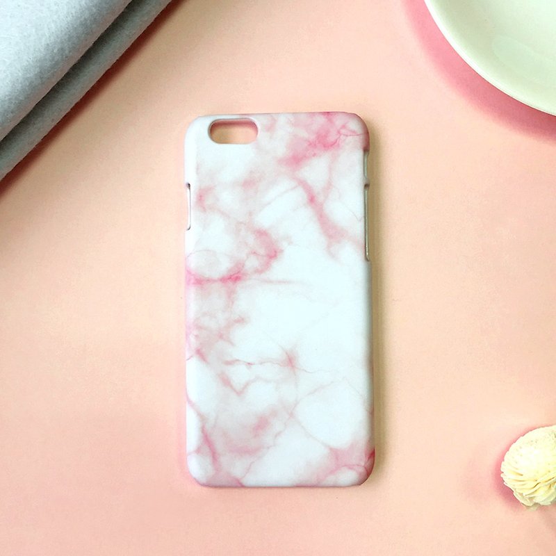 塑膠 手機殼/手機套 粉紅色 - 粉大理石紋-iPhone(i5.i6s,i6splus)/Android(Samsung三星, HTC, Sony)原創手機殼/保護套/禮物
