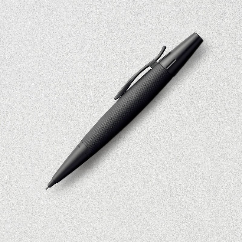【Faber-Castell】E-MOTION黑金剛自動鉛筆 免費刻字 - 鉛筆/自動鉛筆 - 其他金屬 黑色