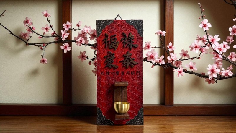 【提供客製】福祿康泰 // 銅鈴頌缽掛飾 // 安心出貨 - 壁貼/牆壁裝飾 - 木頭 多色