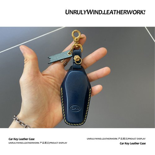 UnrulyWind.LEATHERWORK 專用比亞迪鑰匙套海豚宋plus秦dmi漢ev元pro唐海豹護衛艦07車海鷗