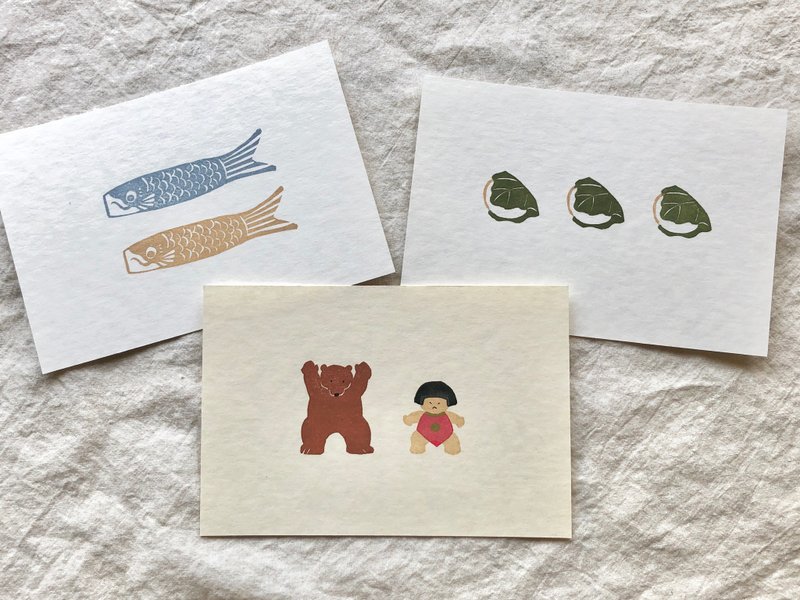 Pinkoi Proxy Purchase - 端午の節句ポストカード3枚set - 卡片/明信片 - 紙 