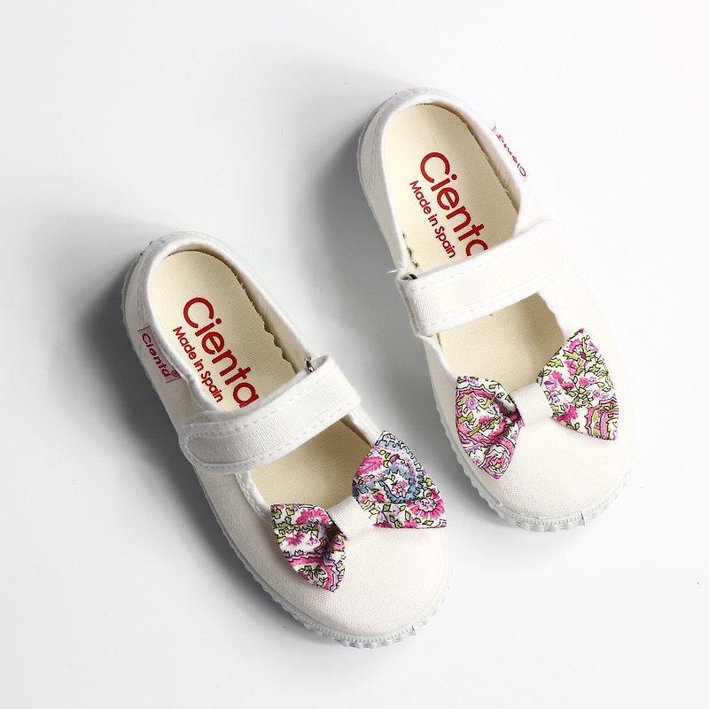 西班牙國民帆布鞋 CIENTA 56070 05白色 幼童、小童尺寸 - 男/女童鞋 - 棉．麻 白色