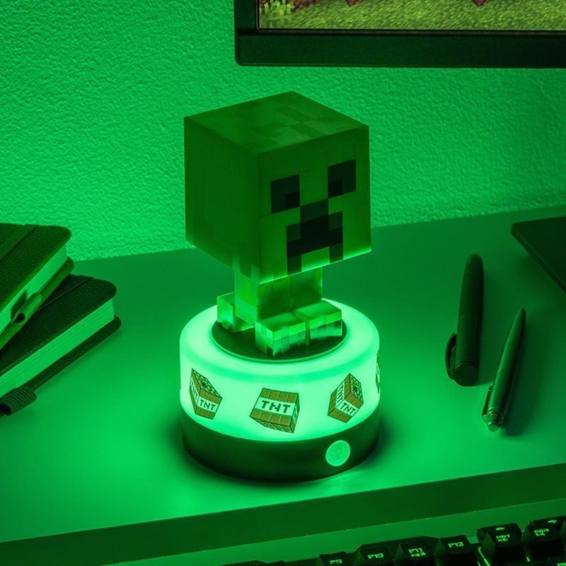 【聖誕禮物】Minecraft Creeper 苦力怕感應守護燈 - 燈具/燈飾 - 塑膠 透明