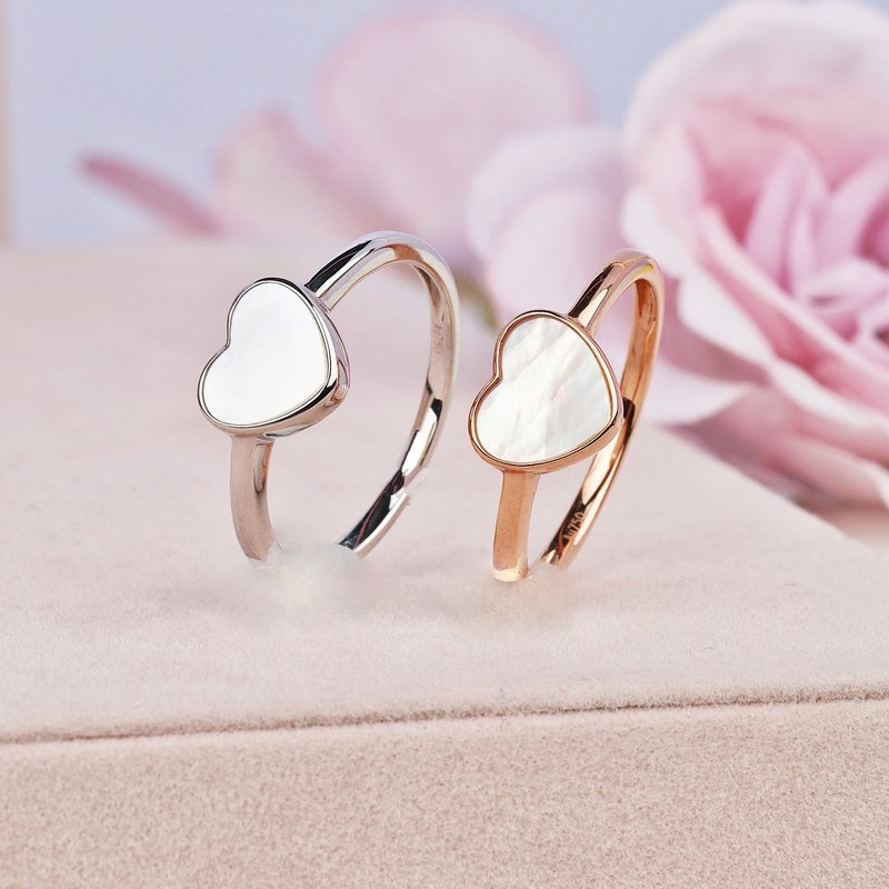 Mother-of-pearl 18K gold ring - แหวนทั่วไป - ไข่มุก 