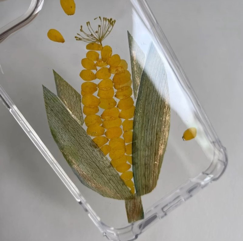 原創 玉米 搞笑禮物 趣味押花手機殼 - 手機殼/手機套 - 塑膠 黃色