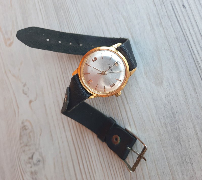 Soviet mechanical mens watch Raketa 2609.1 gold plated wind wrist watch USSR - 男錶/中性錶 - 不鏽鋼 金色
