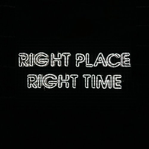 霓虹燈客制 正確的時間地點Right Place Right Time霓虹燈LED發光字Neon Sign