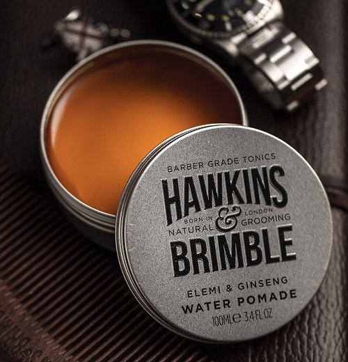 Hawkins & Brimble 英國霍金斯 專業男士理容 台灣總代理 植萃定型水洗式髮油 100ML