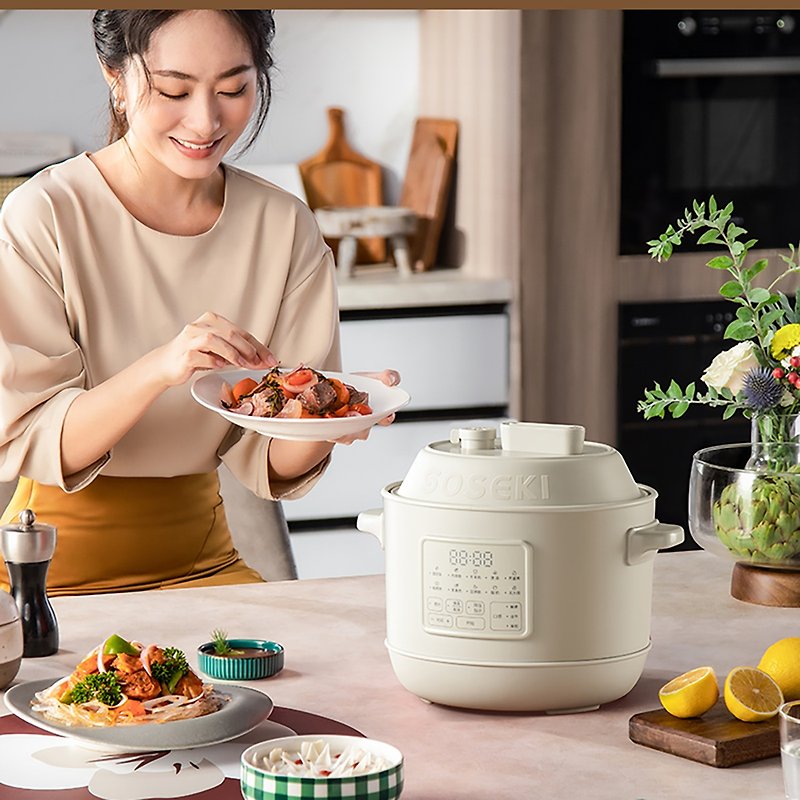 【送料無料】山西宗石 電気圧力鍋 家庭用 3L 炊飯器 小型 インテリジェント 全自動排気 - 調理器具 - その他の素材 