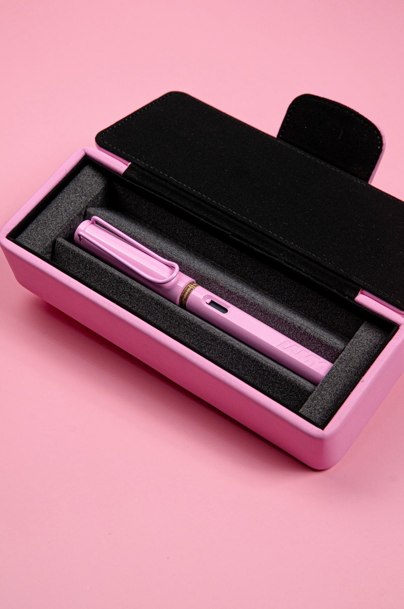 【雷雕免費刻字】LAMY 皮革筆盒 / SAFARI 系列 - 春日粉 (多選) - 鋼筆 - 塑膠 多色