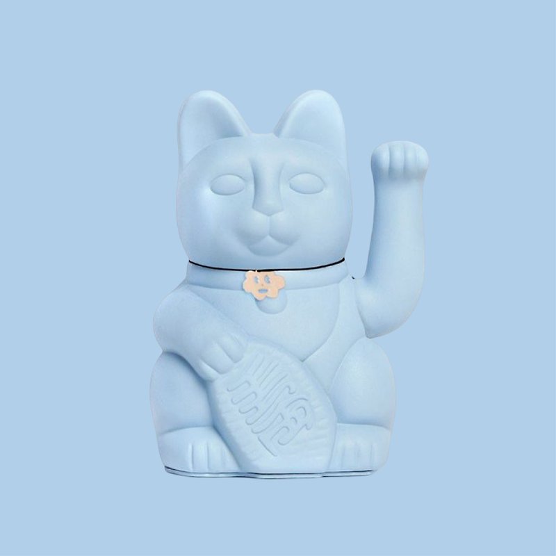 [Diminuto Cielo Lucky Cat] Tiny Sky Lucky Lucky Cat-Light Blue 18CM - ตุ๊กตา - วัสดุอื่นๆ สีน้ำเงิน