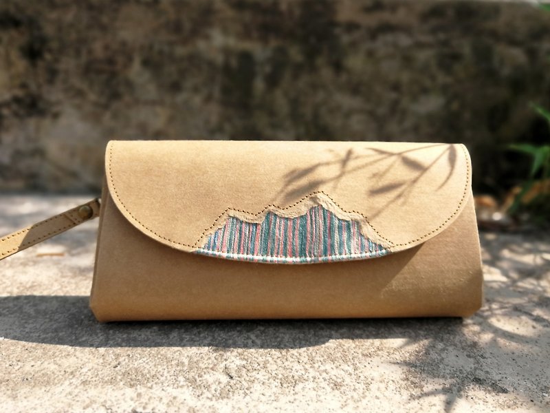 *Color Line Mountain*Organ Wallet/ Long Clip/ Can Be Crossed Back - กระเป๋าสตางค์ - กระดาษ 