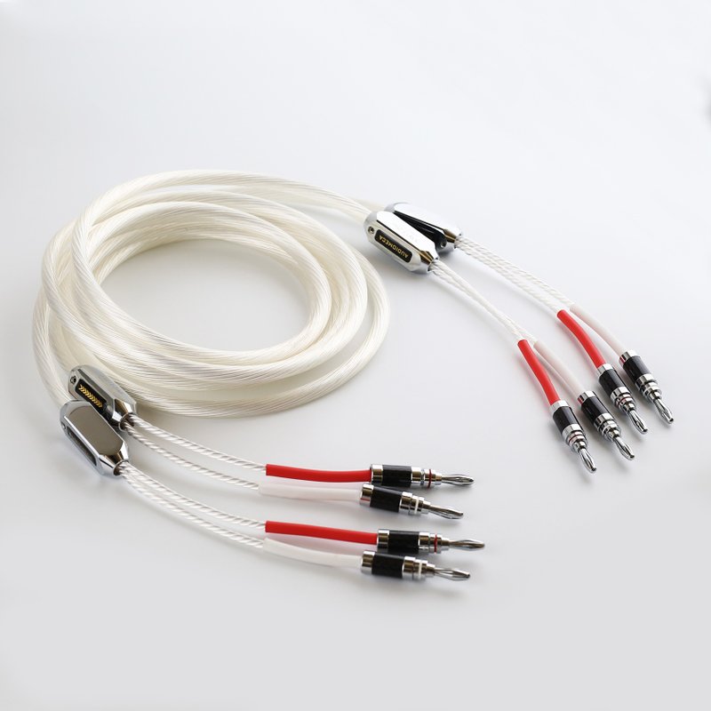 【川木】HIFI OCC單晶銅鍍銀 香蕉頭 喇叭線【M178】發燒音箱線 - 科技小物 - 其他材質 
