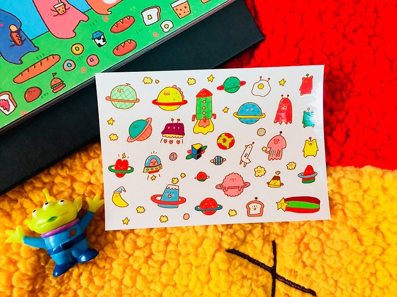 [buy 4 get 1] Daomo sticker/cosmic beauty - Stickers - Paper Multicolor